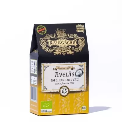 Avelãs em Chocolate Cru