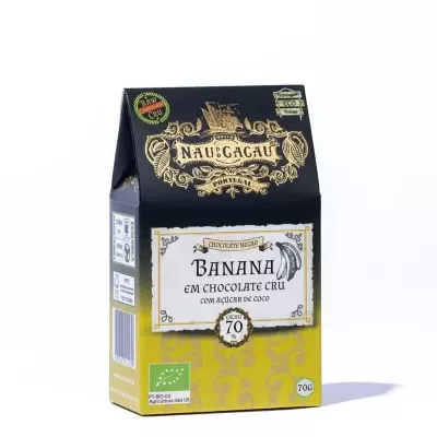 Banana em Chocolate Cru