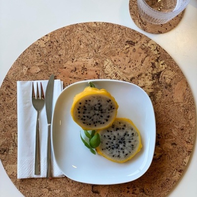 Individual de Mesa Cortiça Mármore Natural