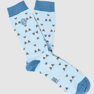 Meias Chulé Bacalhau Baby Blue