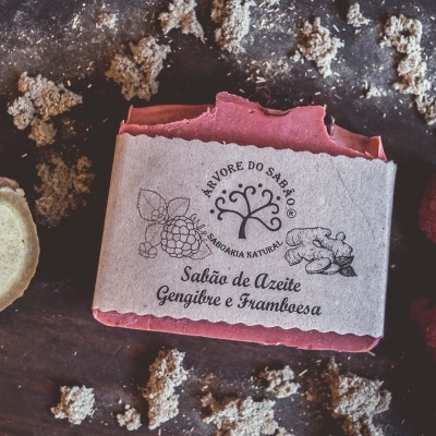 Sabão de Azeite Gengibre & Framboesa