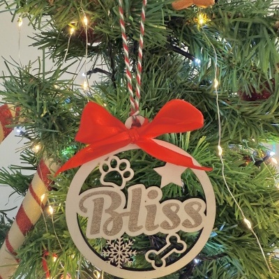 Bola de Natal com nome