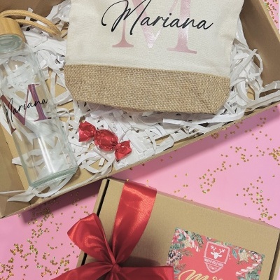 Box Bolsa + Garrafa de Vidro