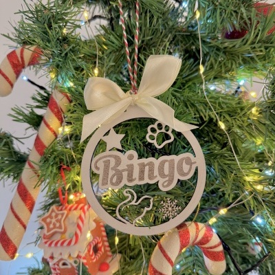 Bola de Natal com nome