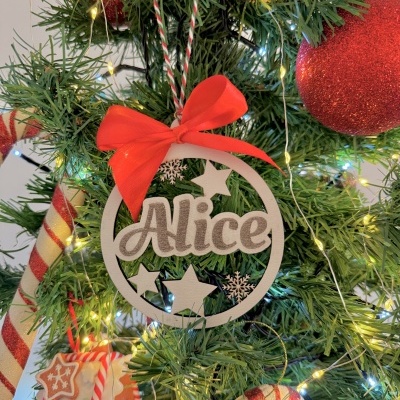 Bola de Natal com nome