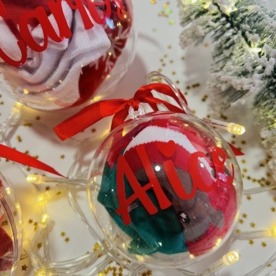 Bola de Natal com meias Bola de Natal com meias