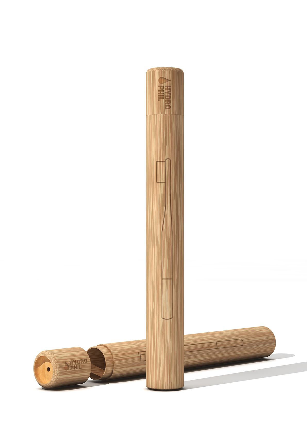 Porta Escova De Dentes de Bambu Hydrophil Porta Escova De Dentes de Bambu Hydrophil