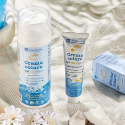 Protetor solar para crianças e peles sensíveis SPF 50 La Saponaria Protetor solar para crianças e peles sensíveis SPF 50 La Saponaria