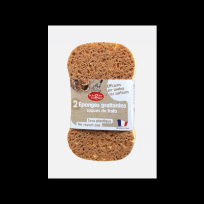 Esponjas de cascas de frutos secos (conjunto de 2)