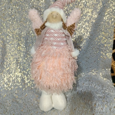 Menina Natal com luz 30cm