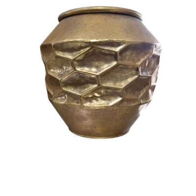 Vaso Metal Ouro 20x30cm