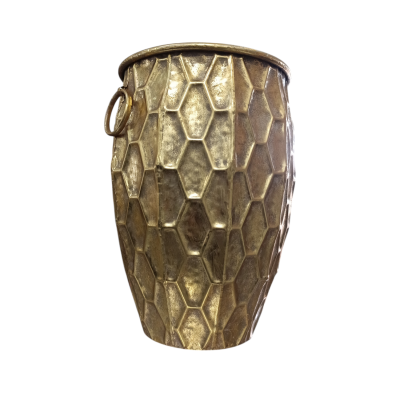 Metal Vaso Alto Ouro 30x44cm