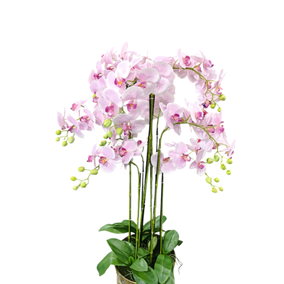 Orquídea artificial rosa 120cm