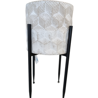 Vaso Latão Ouro/Branco  com Suporte