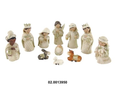 MARFINITE -CONJ. 11PCS PRESEPIO NATAL 11CM