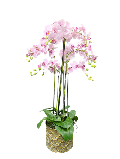 Orquídea artificial rosa 120cm