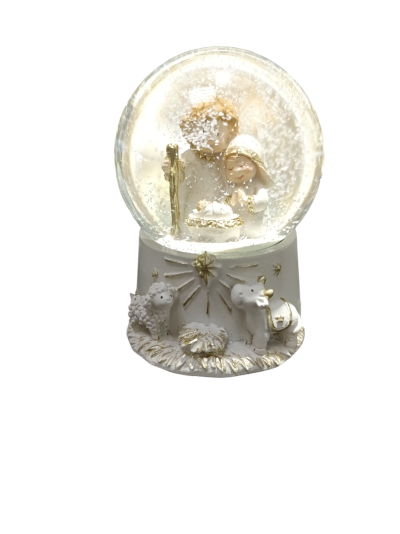 Natal Globo Sagrada Familia 10cm