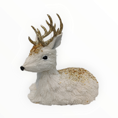 RENA SENTADA BRANCO OURO