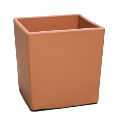 Vaso Barro Cubo