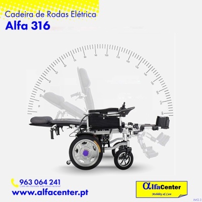 Cadeira de rodas elétrica Alfa 316