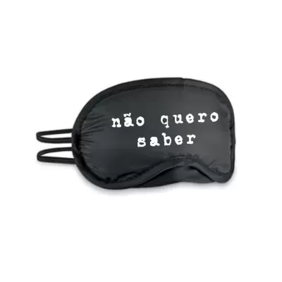 Máscara facial "não quero saber"