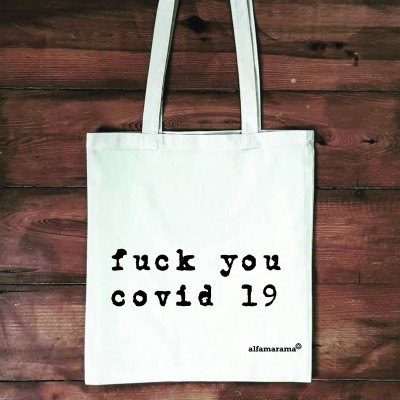 Saco 'fuck you covid 19'