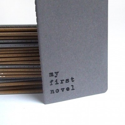 Caderno 'my first novel'