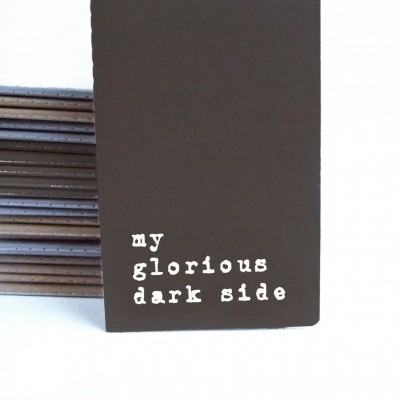 Caderno 'my glorious darkside'