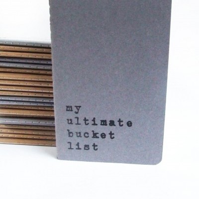 Caderno 'my ultimate bucket list'