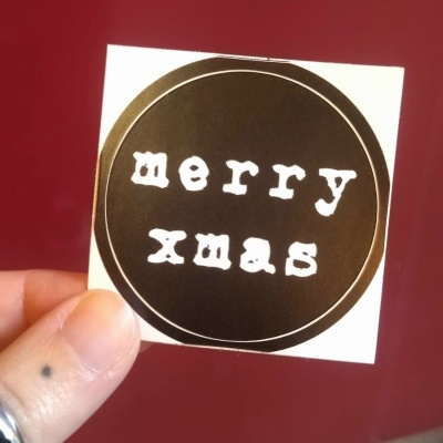 Autocolante 'merry xmas'