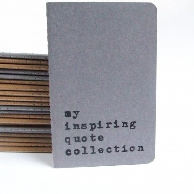 Caderno 'my inspiring quote collection'