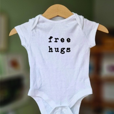 Baby bodies 'free hugs'