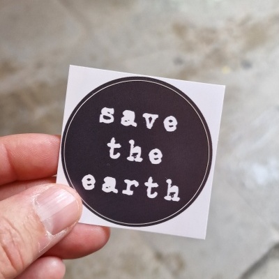 Autocolante 'Save the earth'
