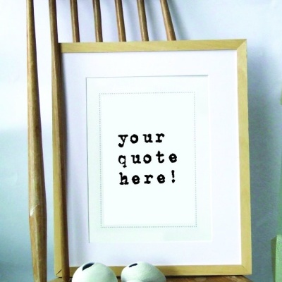 Print personalizada com frase à sua escolha!