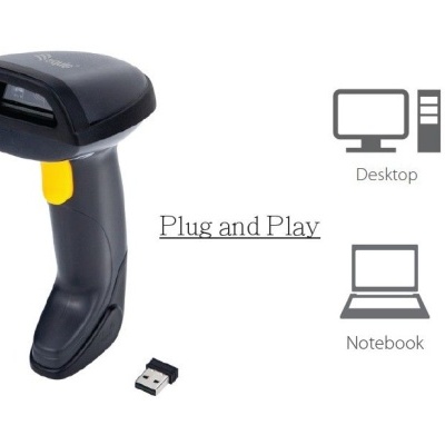 Equip Leitor de Código de Barras 1D Laser Wireless + Suporte