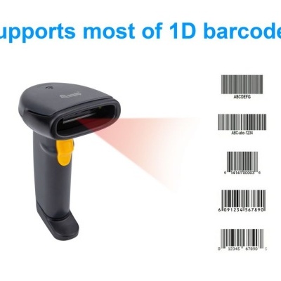 Equip Leitor de Código de Barras 1D Laser Wireless + Suporte