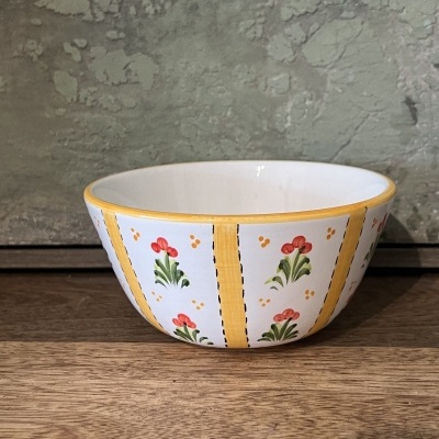 Taça média chita amarela