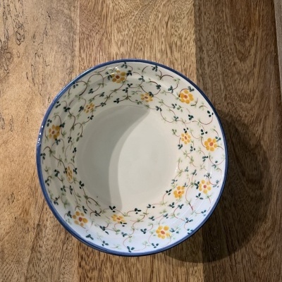 Taça flores amarelas