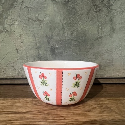 Taça pequena chita vermelha