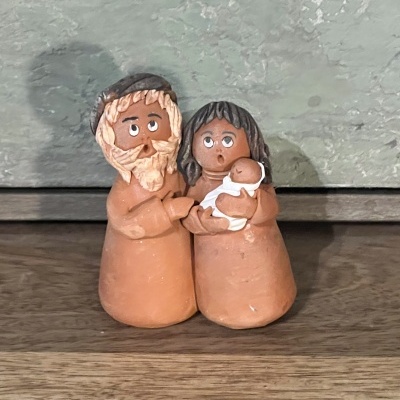 Presépio em barro miniatura