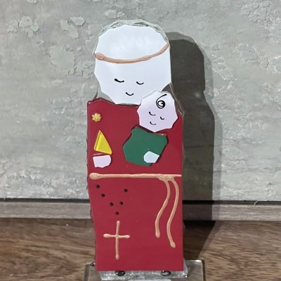 Santo António em vidro