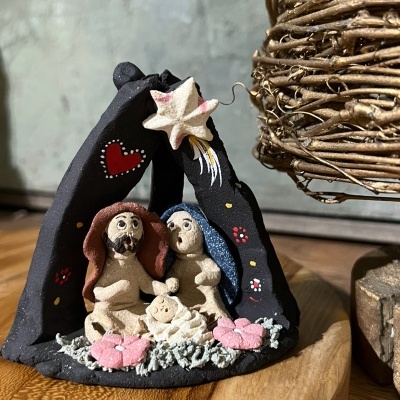 Presépio estrela / coração