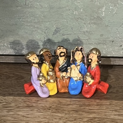 Presépio sentados Coração