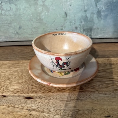 Conjunto taça e prato Portugal