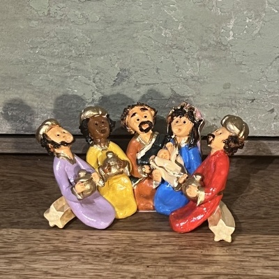 Presépio sentado estrela