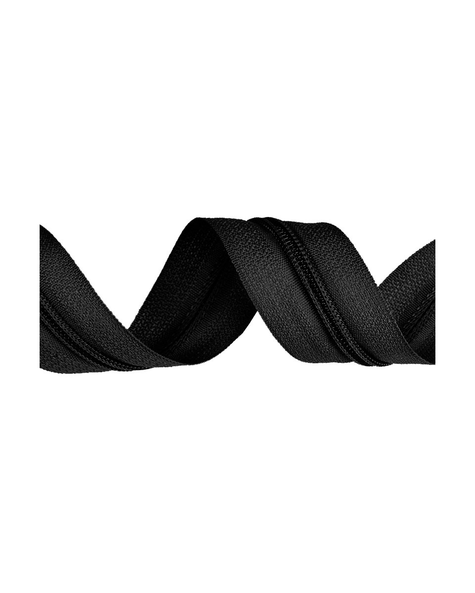 Zíper malha nº5 preto