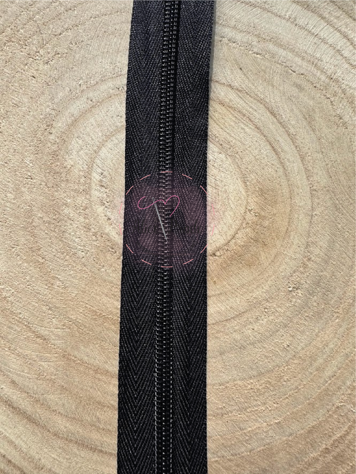Zíper malha nº5 cor Preto