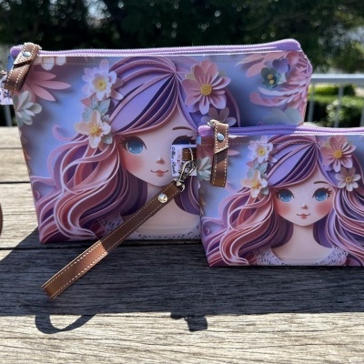 Painéis de necessaire e porta moeda