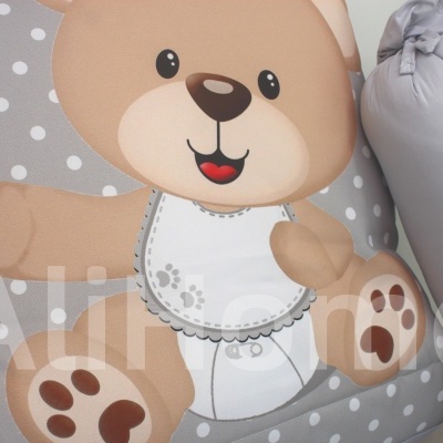 Edredão Al-ursinho cinza