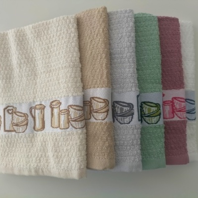 Pack 6 Panos cozinha felpo Picotado2